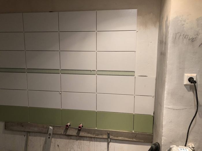 Průběh prací při rekonstrukci koupelny